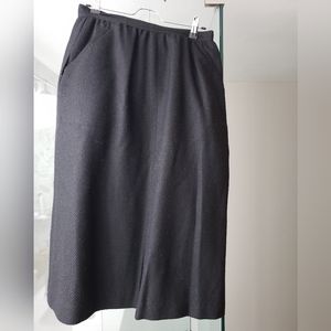 Ilgwu vintage black midi skirt